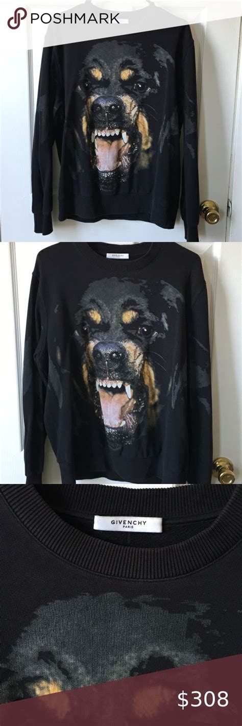 givenchy rottweiler neck sweatshirt